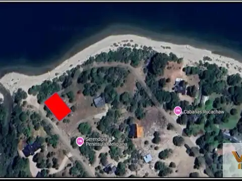 Península la vera del lago Meliquina