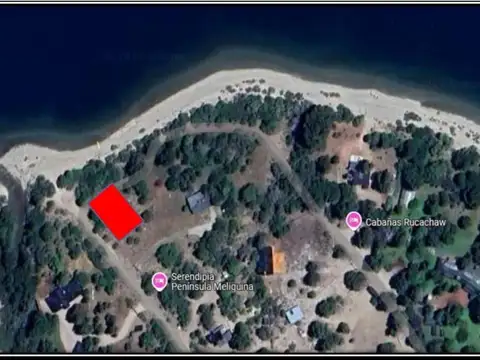 Península la vera del lago Meliquina