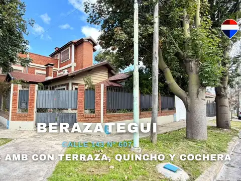 VENTA CASA 4 AMB CON QUINCHO Y COCHERA BERAZATEGUI