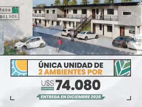 Venta departamentos de pozo financiados oportunidad unica, cañada del sol