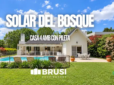 CASA EN VENTA EN SOLAR DEL BOSQUE - CASA EN UNA PLANTA