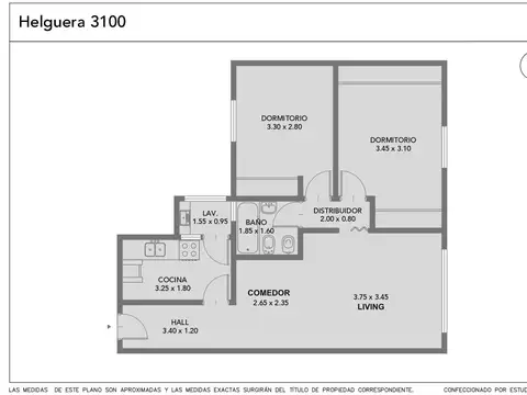 Departamento en Venta en Villa del Parque, USD 115.000