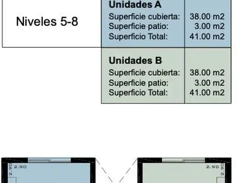 Departamento en Venta de 2 ambientes