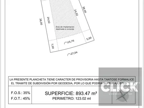 Lote en venta en Barrio La Providencia