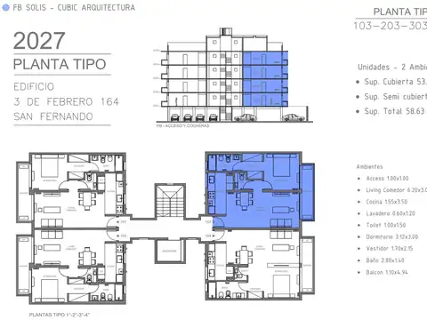 2 ambientes premium financiación balcon y cochera
