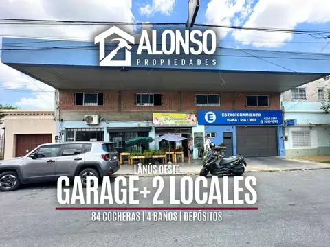 Garage en Venta con 84 Cocheras + 2 Locales en Venta