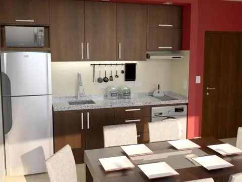 Departamento monoambiente en construccion en venta San Cristobal