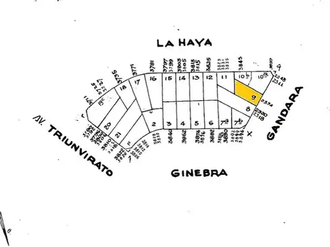 Terreno en Venta 17  mts Fondo