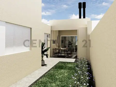 Casa 3 ambientes con 2 baños