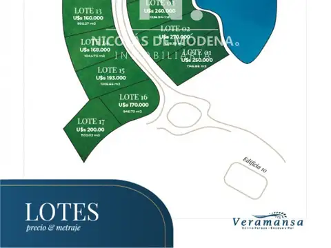 Terreno en Venta en Playa Mansa, USD 205.000