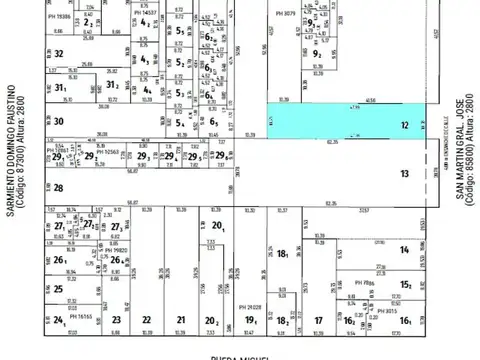 Terreno en Venta 47  mts Fondo