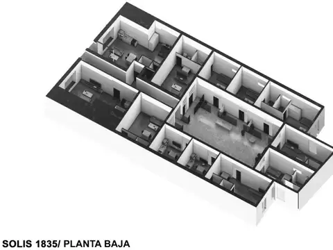 Departamento 2 ambientes con 1 baño
