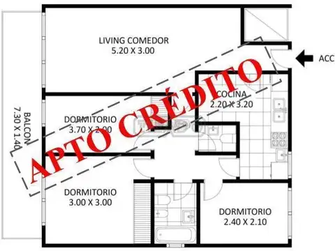 Departamento en Venta de 4 ambientes
