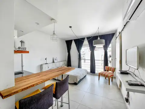 Monoambiente amoblado con amenities en alquiler temporario en Almagro