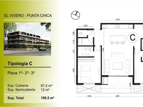 Departamento en Venta en Punta Chica, $ 577.500.000