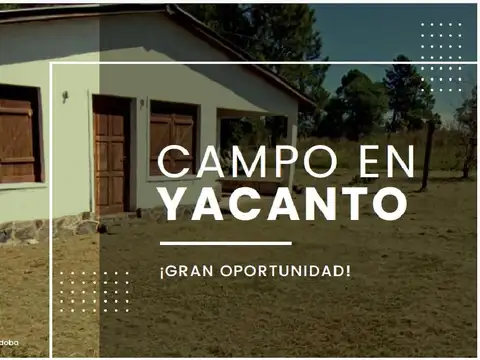 Campo en Yacanto Calamuchita
