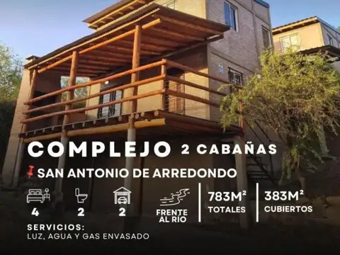 Venta Complejo Turístico De Cabañas Frente Al Rio Totalmente Equipadas En San Antonio De Arredondo