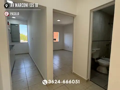 Departamento 2 ambientes con 1 baño