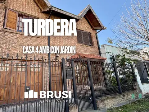 VENTA CASA 4 AMBIENTES CON COCHERA - TURDERA - LOMAS DE ZAMORA