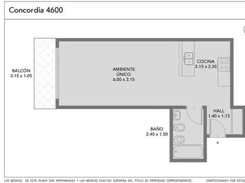 Departamento en Venta con 1 cochera