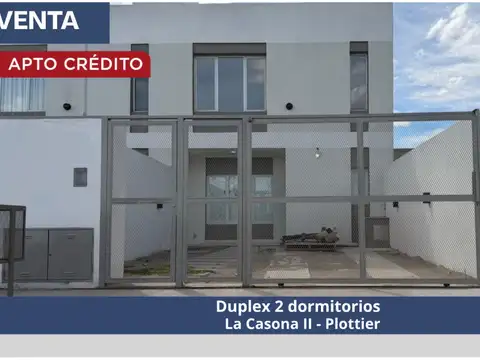 DUPLEX 2 DORMITORIOS - PLOTTIER