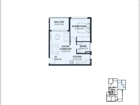VENTA TORRE SAKURA-EN POZO S/BOULEVARD DPTO 1 DORM