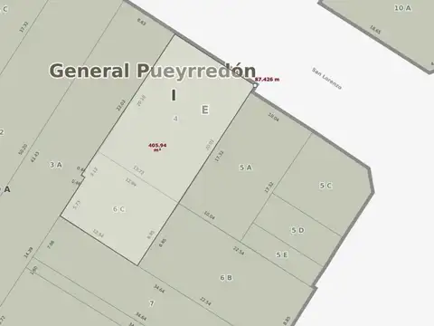 Terreno en Venta de 377,0 m2