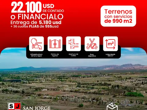 Lote En San Rafael - Loteo San Jorge Club De Campo - Lotes Desde 1000 M2