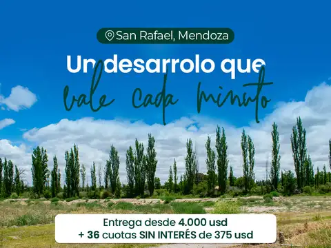 Lote En San Rafael - Loteo San Jorge Club De Campo - Lotes Desde 1000 M2