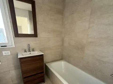 Departamento 2 ambientes con 2 baños