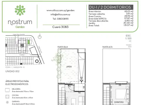 VENTA DUPLEX 2 DORMITORIOS NOSTRUM GARDEN