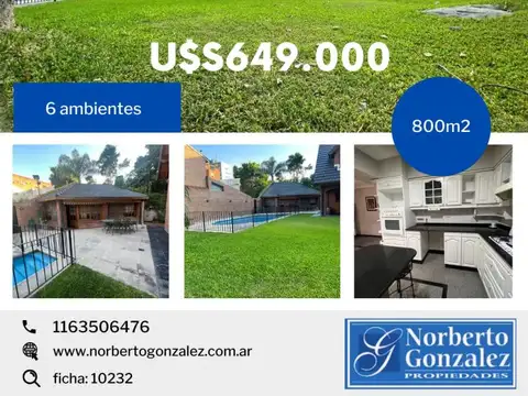 Casa en Venta en Ciudad Jardin del Palomar, USD 650.000