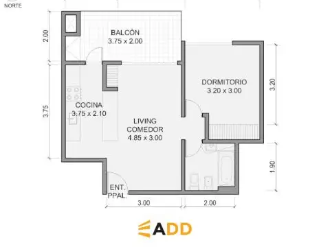 Departamento en Venta en Nordelta Portezuelo, USD 145.000