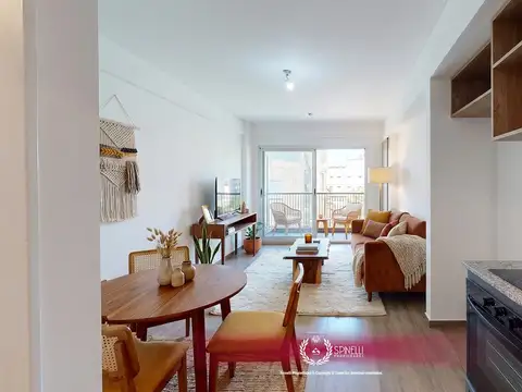 Alquiler departamento monoambiente 35M² nuevo con balcón al frente solarium terraza gran categoría