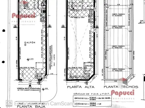 Galpon en Venta 7  mts Frente