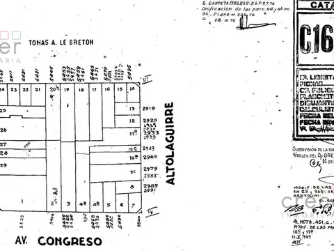 Terreno en Venta 8  mts Frente