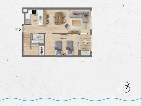 VENTA Duplex 3 dormitorios Lago Calcagno