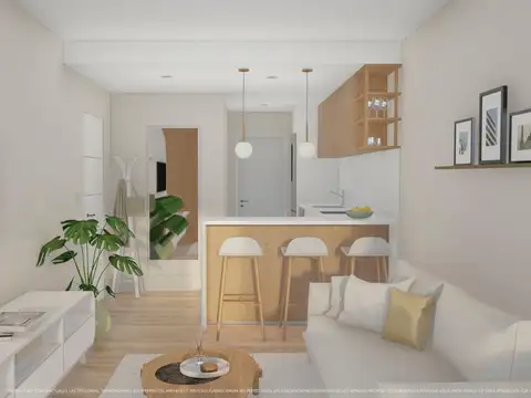 Venta Departamento 2 Ambientes con terraza - pozo - en CASEROS