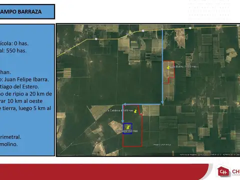 Campos en venta en Santiago del Estero – 7.321 hectáreas