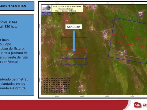 Campos en venta en Santiago del Estero – 7.321 hectáreas