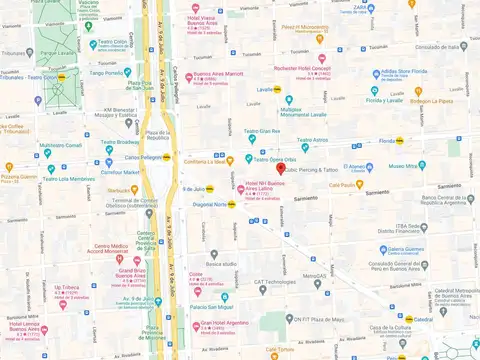 Esmeralda e/ Sarmiento y Avenida Corrientes