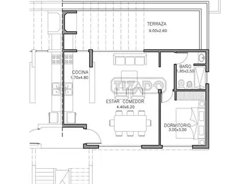 Departamento en Venta con 1 cocheras