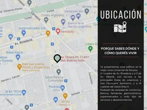 Olivera 100. Entre Avenida rivadavia y Ramon l falcon