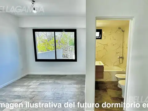 Departamento 4 ambientes con 2 baños