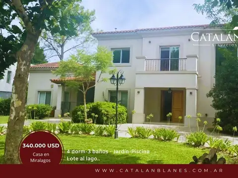 Miralagos-casa Con Jardin A Importante Area Verde.