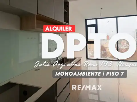 EQUIPO RE/MAX ALQUILA- DEPARTAMENTO MONOAMBIENTE