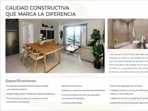 Departamento Monoambiente con 1 baño