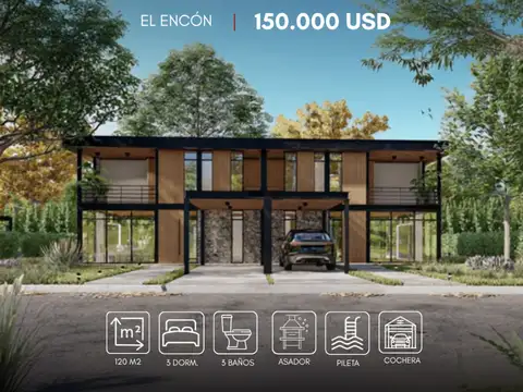 Duplex en VENTA a estrenar en El Encón - 3 dormitorios, pileta, cochera
