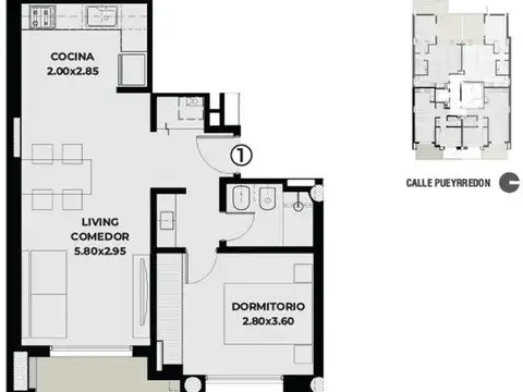 Departamento en Venta en Rosario, USD 96.000