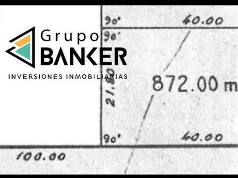 Terreno en Venta de 872,0 m2